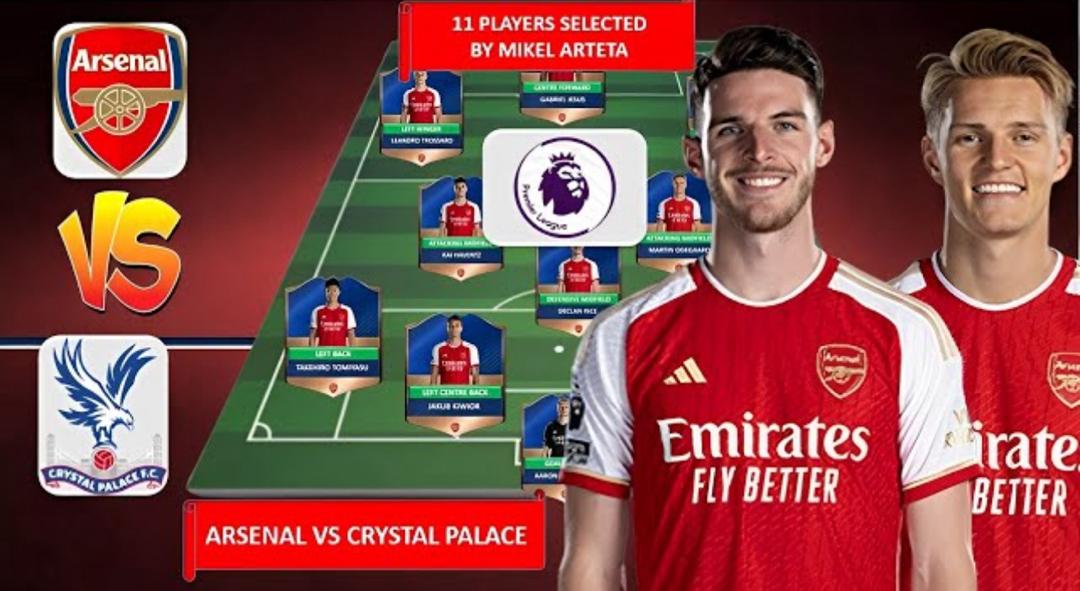Arsenal Lineup vs Crystal Palace confirmed- Martin Kai Havertz dropped as Zinchenko lost his place in the XI in a 4-2-3-1 formation…. latest on Jurrien Timber