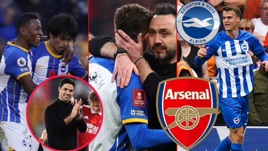 Deal close: Mikel Arteta already told Arsenal director to sign £70 million Brighton star before transfer window ends