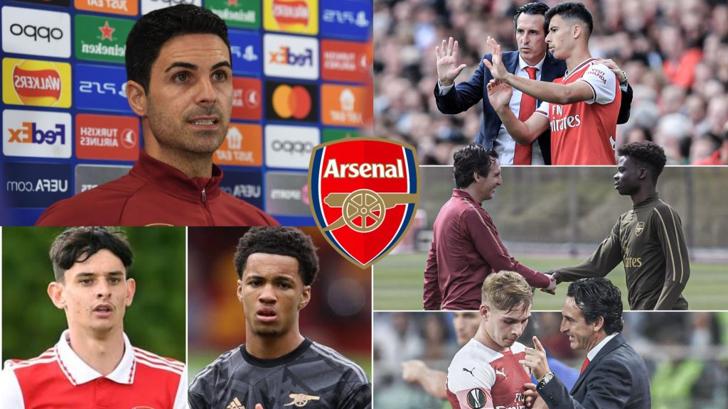 Mikel Arteta reveals the brutal reason he’s not giving Arsenal new youngsters a chance like Emery did with Martinelli, Saka and Smith-Rowe